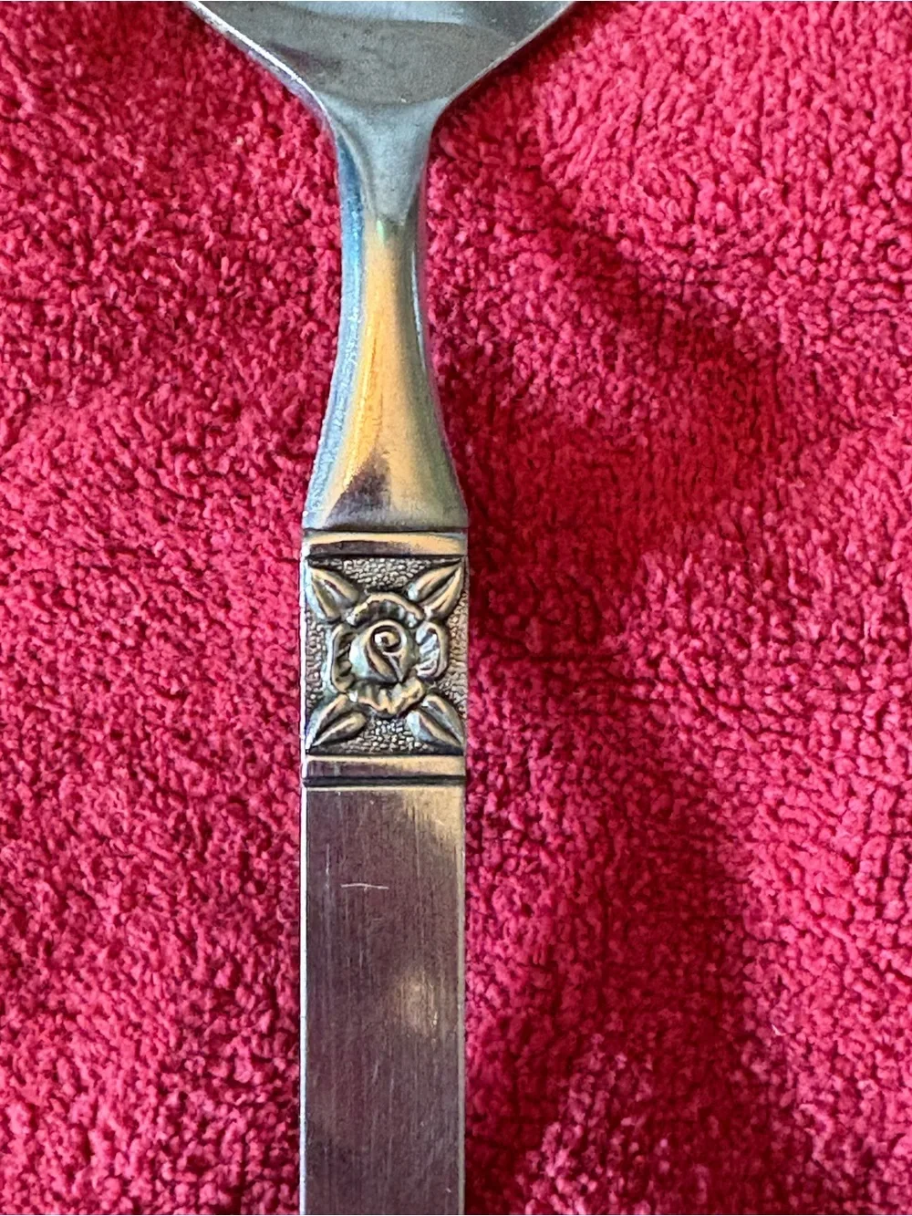 Ginkgo Danesland Rose Stainless Steel Serving Spoon, Fork and Pie Server Vintage
